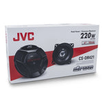 Load image into Gallery viewer, JVC CS-DR421 – 4" 2-Way Coaxial Car Speakers (220W Max Power)