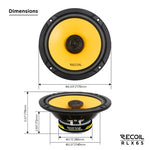 Load image into Gallery viewer, Recoil RLX65 Coaxial Car Speakers 6.5" 160W Max