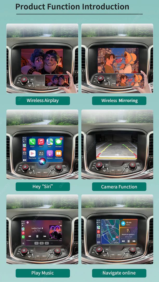 HOLDEN COMMODORE VF1 VF2 WIRELESS Apple Carplay & Android Auto KIT ** IN STOCK **