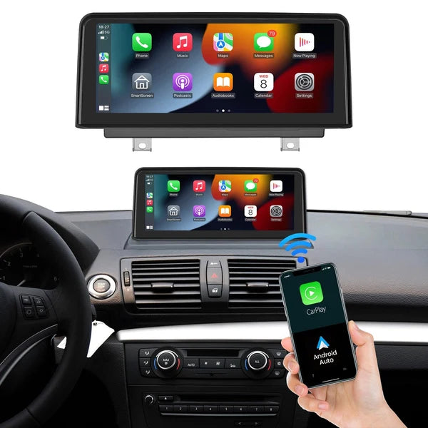 10.25″ Wireless CarPlay & Android Auto Screen for BMW 1 Series E81 E82 E87 E88 – CIC/CCC