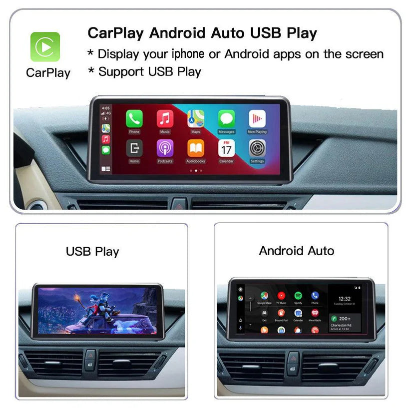 10.25" Linux Screen for BMW X1 E84 with CIC System Wireless Carplay Android Auto
