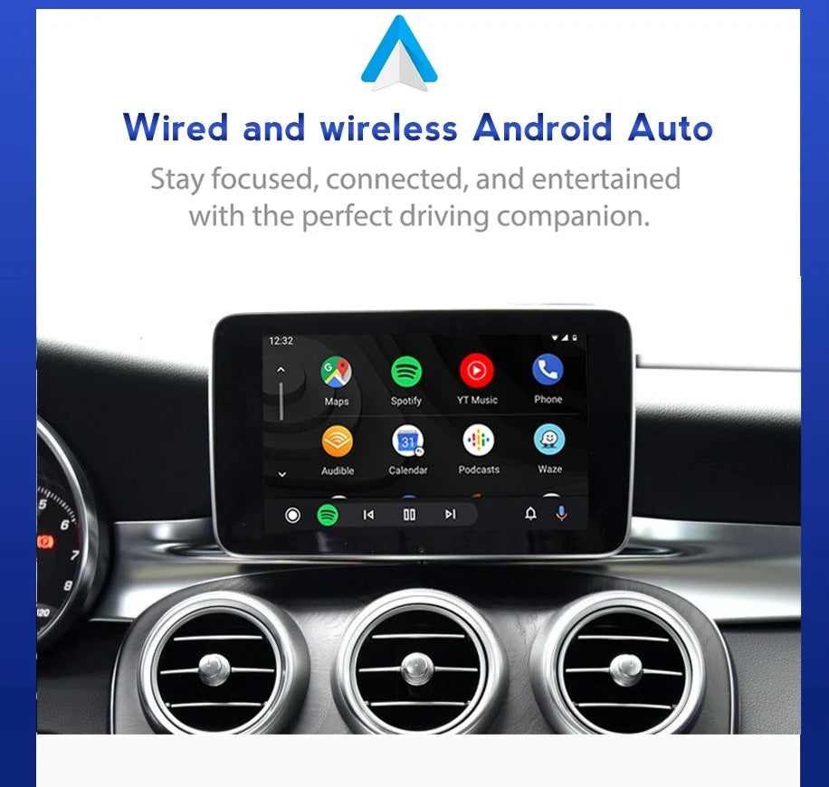 Mercedes Benz A / B / CLA Class WIRELESS Apple Carplay & Android Auto Upgrade KIT NTG 4.5 (2012-2014)