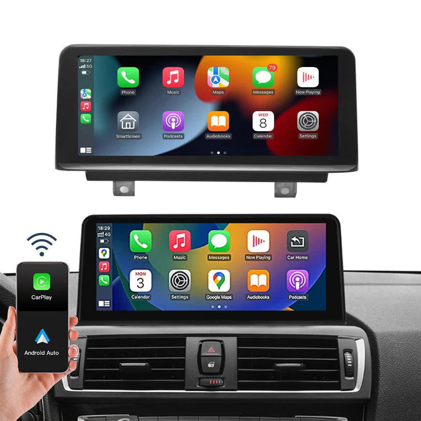 Linux screen for BMW 1/2er F20 F21 with NBT CarPlay Android Auto 10.25"