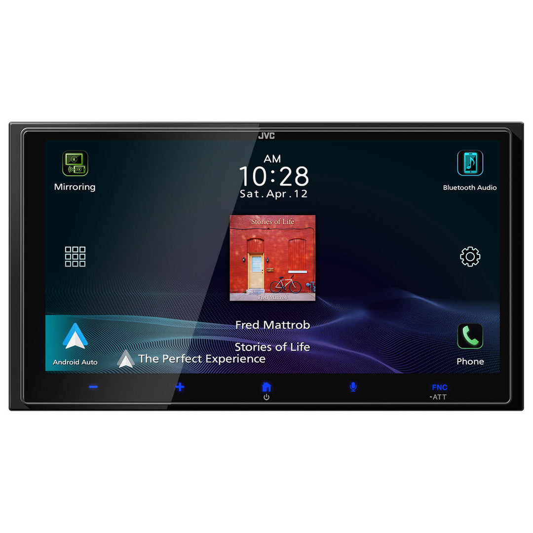 Jvc Kw-M795bw | Wireless Android Auto/Carplay Rear Usb Av Unit Double Din, Wireless Carplay/Android, Rear Usb, Bluetooth