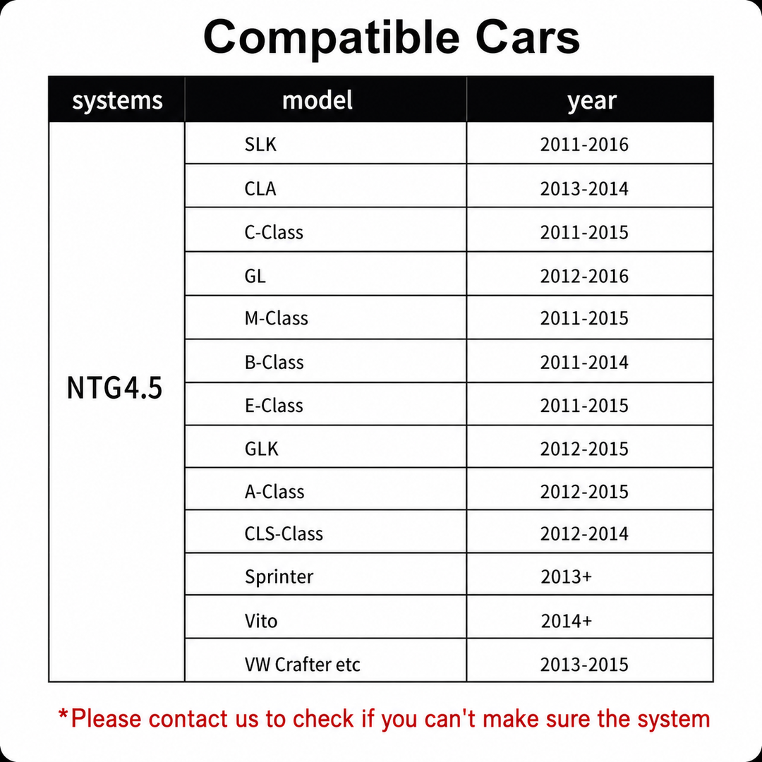 Wireless Carplay Android Auto for Mercedes Benz NTG4.5 with Becker