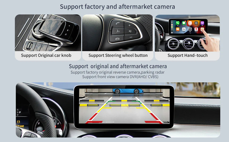 12.3“ Linux screen for Mercedes Benz NTG4.0/4.5/5.0 Wireless CarPlay Android Auto