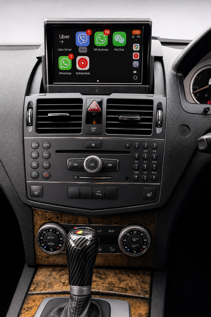Mercedes Benz C Class WIRELESS Apple Carplay & Android Auto Upgrade KIT (2007-2011)