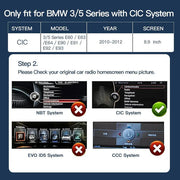 8.9'' Linux screen for BMW 3/5er E60~E93 with CIC Wireless CarPlay Android Auto