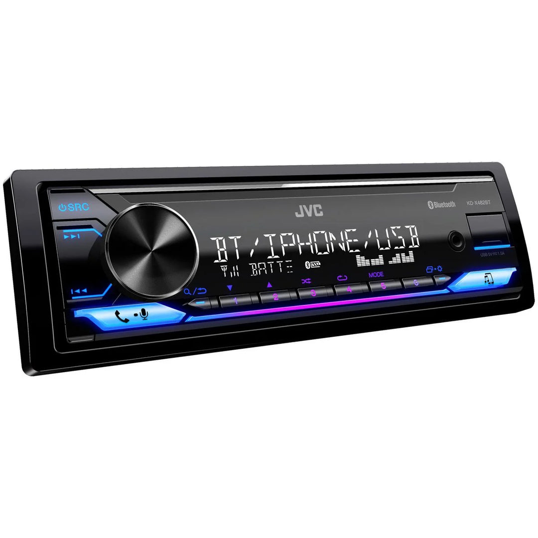 JVC Head Unit with Bluetooth/USB - KD-X482BT single din