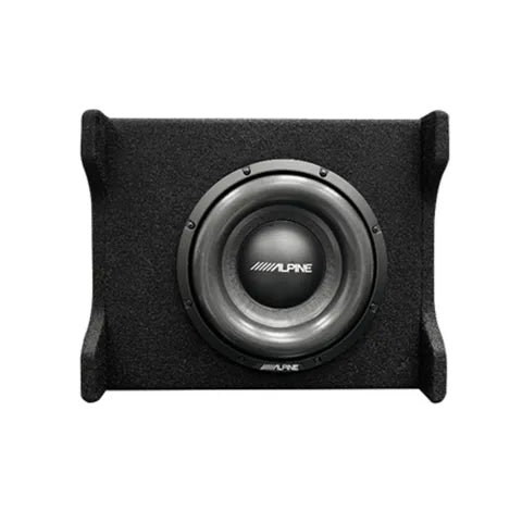 ALPINE PWE-10S4 ACTIVE 10INCH COMPACT SUBWOOFER! BUILT-IN AMP