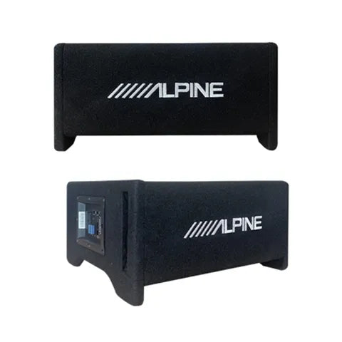 ALPINE PWE-10S4 ACTIVE 10INCH COMPACT SUBWOOFER! BUILT-IN AMP