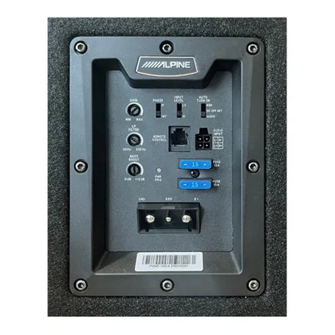 ALPINE PWE-10S4 ACTIVE 10INCH COMPACT SUBWOOFER! BUILT-IN AMP
