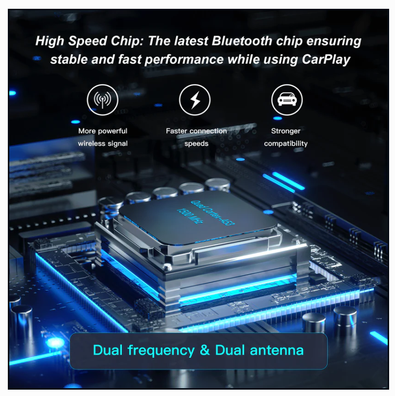 AutoABC Wired to Wireless CarPlay & Android Auto Magic AI Box