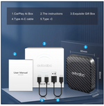 Load image into Gallery viewer, AutoABC Wired to Wireless CarPlay &amp; Android Auto Magic AI Box
