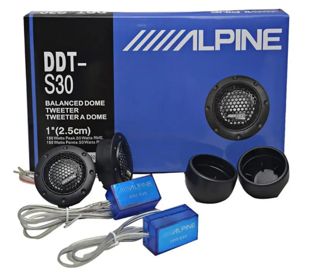 Alpine DDT-S30 Car Stereo Tweeters – 180W Peak Power (2pcs Set)
