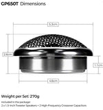 Load image into Gallery viewer, GISAEV GP650T 1.5-Inch Car Tweeter (Pair)