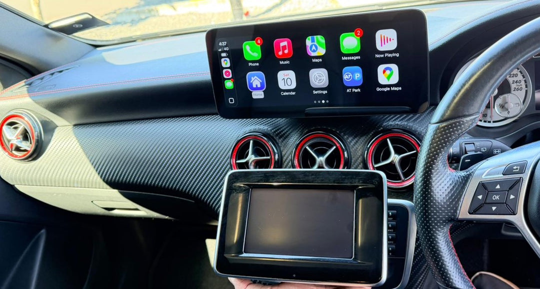 Mercedes Benz NTG4.5 Wireless CarPlay Android Auto Linux screen