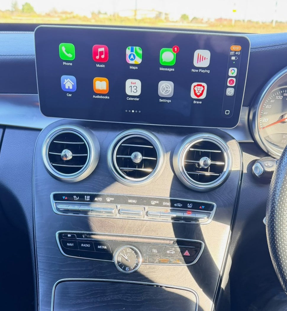 Linux screen for Mercedes Benz NTG 5.0 Wireless CarPlay Android Auto 12.3"