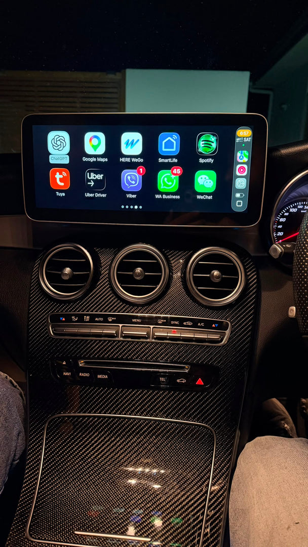 Linux screen for Mercedes Benz NTG 5.0 Wireless CarPlay Android Auto 12.3"