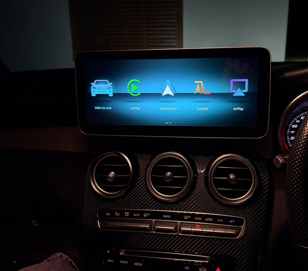 Linux screen for Mercedes Benz NTG 5.0 Wireless CarPlay Android Auto 12.3"