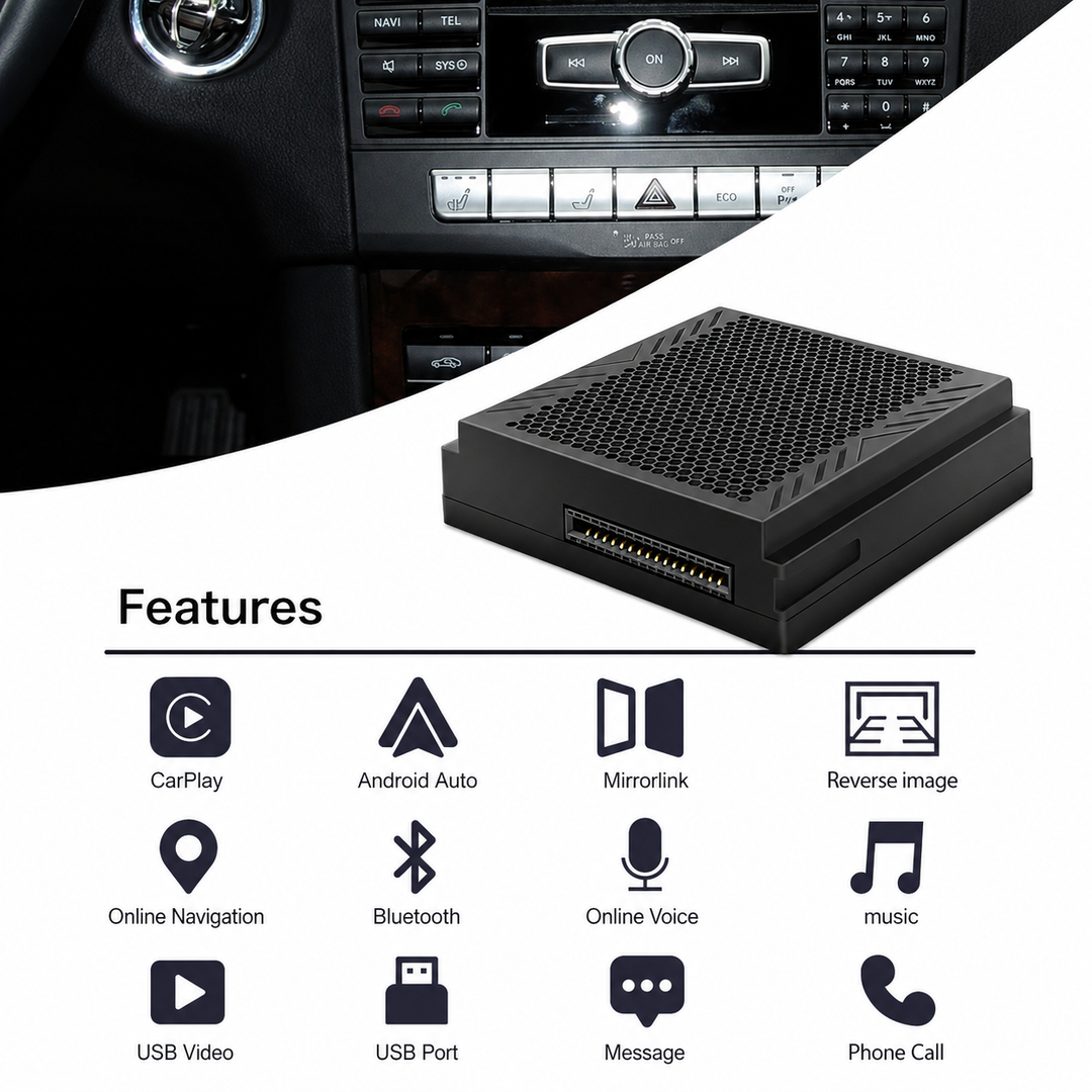 Wireless Carplay Android Auto for Mercedes Benz NTG4.5 with Becker