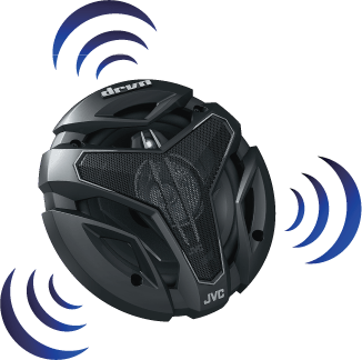 JVC CS-ZX640 16cm (6-1/2") 4-Way Coaxial Speakers