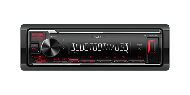 Kenwood KMM-BT208 | 1Din Bluetooth USB AUX Car Stereo