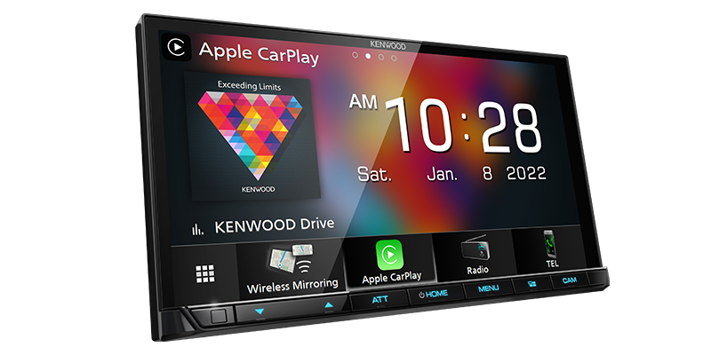 KENWOOD DMX8521S WIRELESS ANDROID AUTO/CARPLAY/3X PREOUTS/5V STEREO