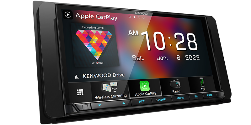 KENWOOD DMX8521S WIRELESS ANDROID AUTO/CARPLAY/3X PREOUTS/5V STEREO